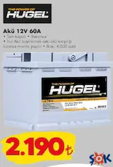 HUGEL AKÜ 12V 60A HUGEL AKÜ 12V 60A
